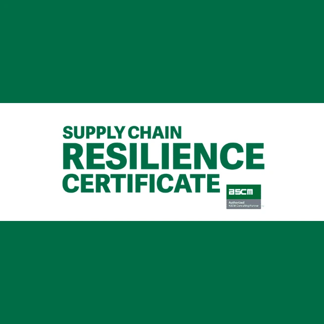 Supply Chain Resilience Certificate